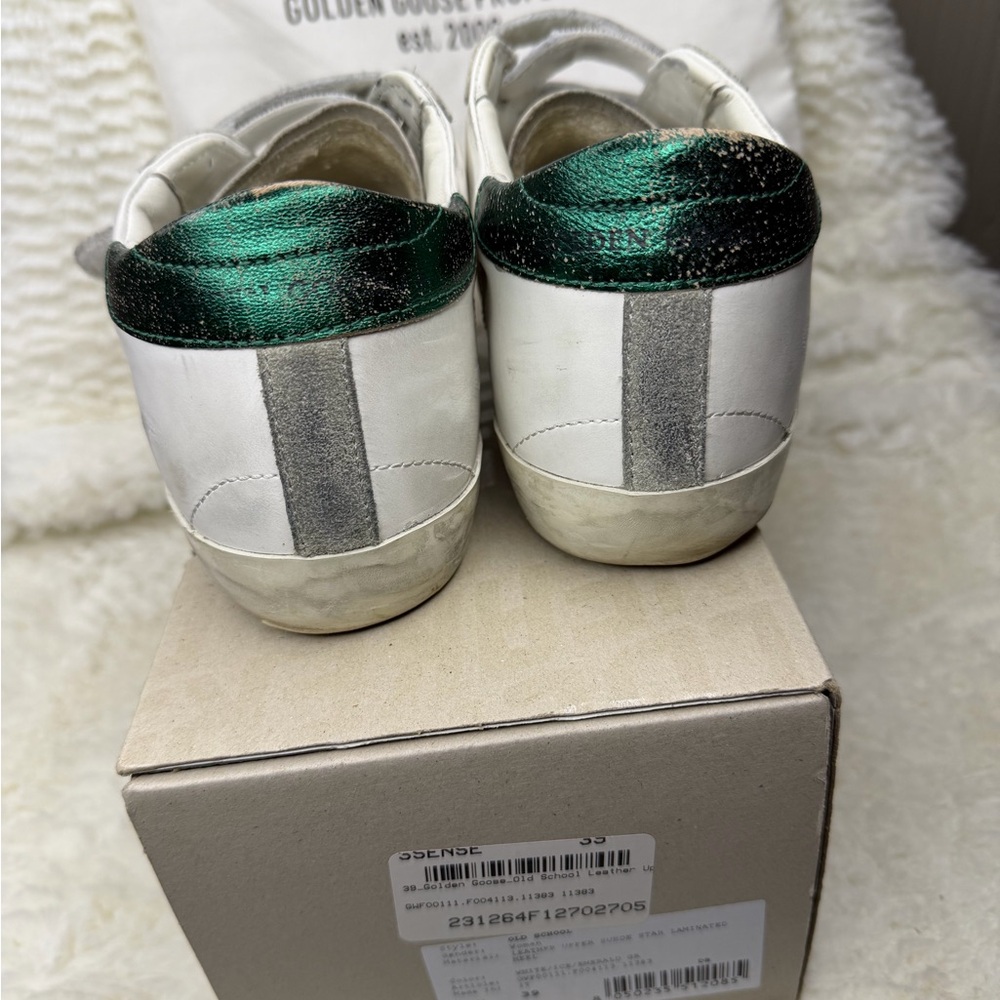 GOLDEN GOOSE White Old School Sneakers - Picture 7 of 16